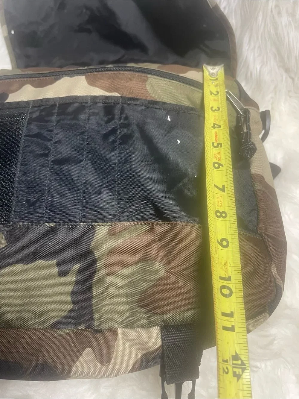 Eastpak Camo Messenger Bag in Green ,Brown & Brown padded laptop compartment.